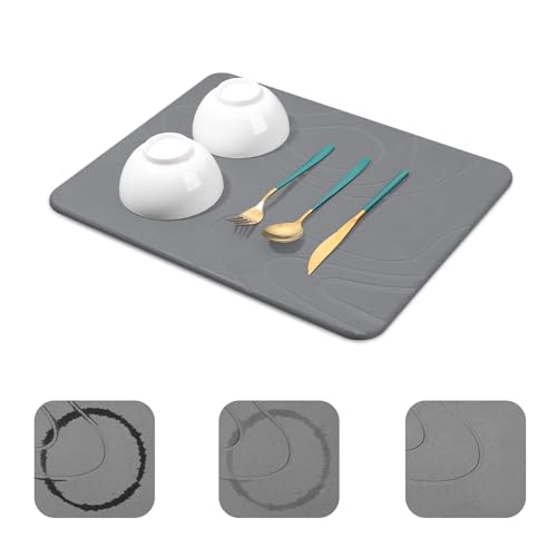 Stone Drying Mat for Kitchen Counter 18"x14"
