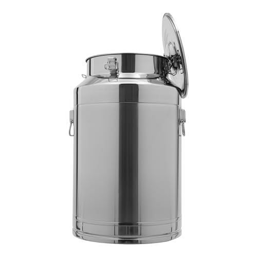 11.81in Thickened Stainless Steel Milk Can Large Liquid Container Storage
