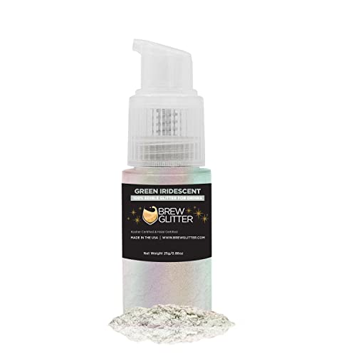 Green Iridescent Brew Glitter Edible Glitter for Drinks