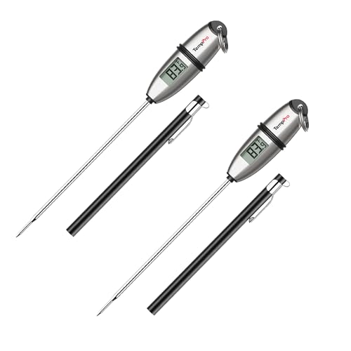 TempSwift 1 Sec Meat Thermometer Digital for Kitchen Cooking Food (2 Count)