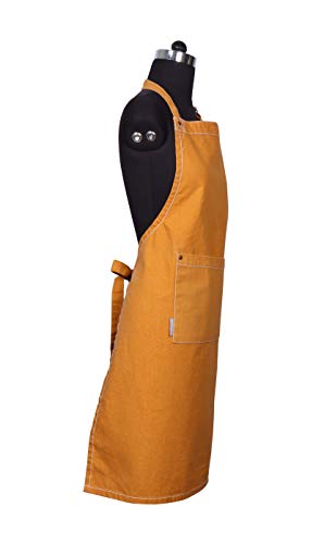 Cotton Solid Aprons for Women with Pocket