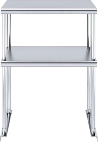 24" x 14" Stainless Steel Double Overshelf