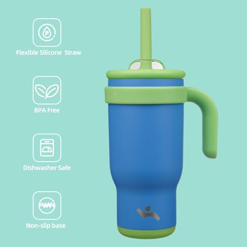 18 oz Tumbler with Handle and Straw