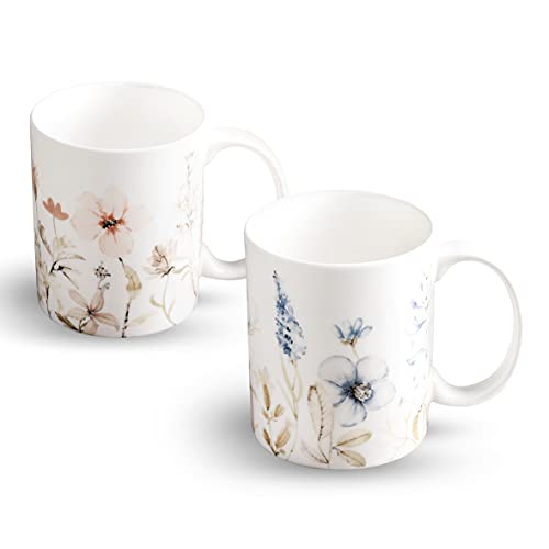 Coffee Mug with Handles Tea Cups (2 Count)