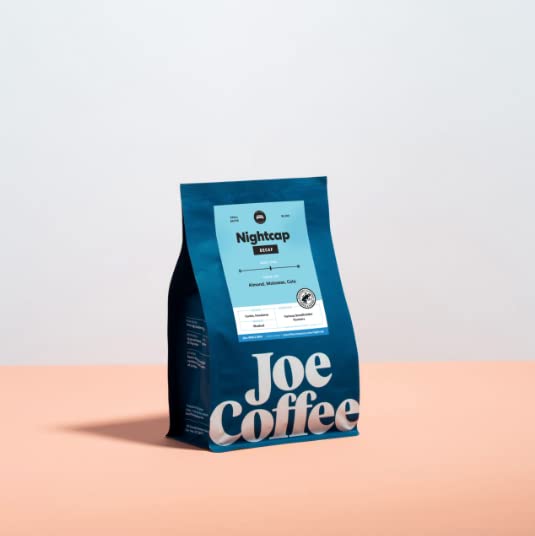 NYC Roaster), Nightcap Decaffeinated Ground Specialty Coffee, 12 oz Bag, RFA Certified, Kosher, Climate Friendly (12 Ounce)