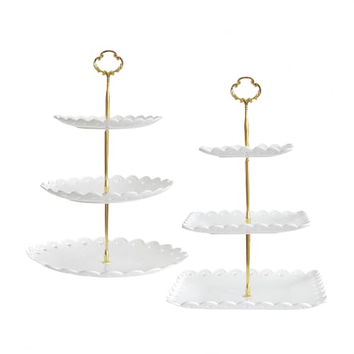 2 Pack of Plastic Dessert Cupcake Stand