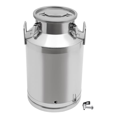 Stainless Steel Milk Bucket With Faucet