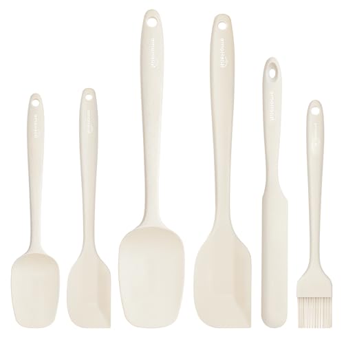 6 Pieces Silicone Spatula Set with Silicone Brush (6 Count)