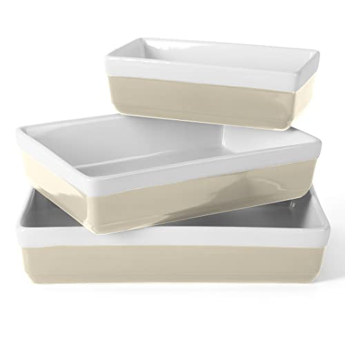 3 Piece Oven to Table Stoneware Bakeware Set