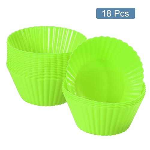 18Pcs Silicone Cupcake Liners (18 Count)
