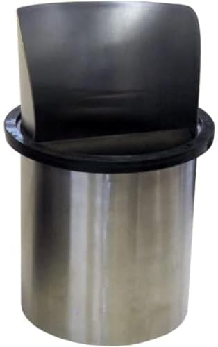 Round Stainless Steel Espresso Knock Box with Splash Guard