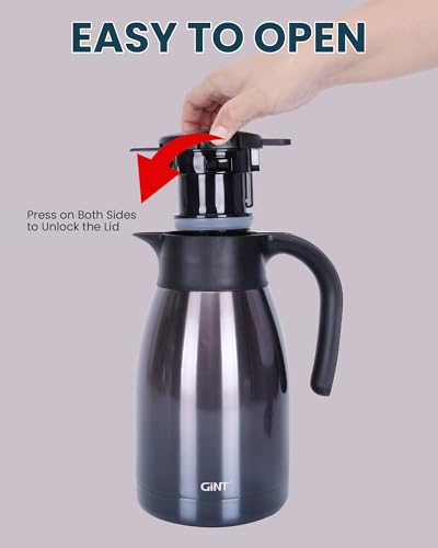 51Oz Stainless Steel Thermal Coffee Carafe with Lid