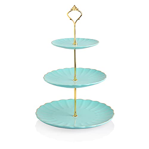 Sweejar 3 Tier Ceramic Cake Stand Wedding