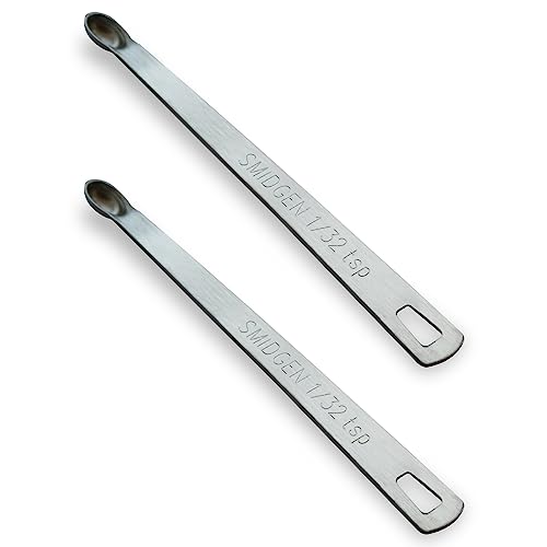 2PCS 1/32tsp(0.16ml) Mini Measuring Spoon, Small Teaspoon for Tiny Amounts