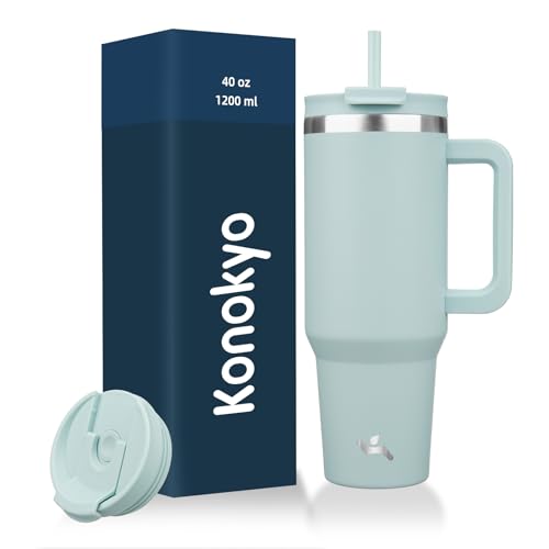 40 oz Insulated Tumbler Water Bottle with Handle