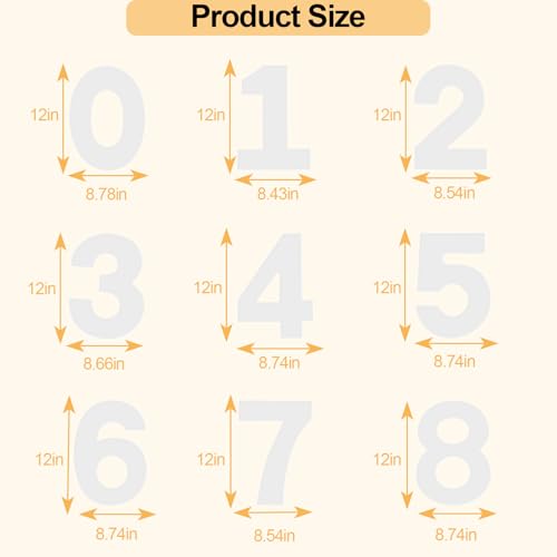 12 Inch Number Cake Mold Baking Forms Moulds (9 Count)