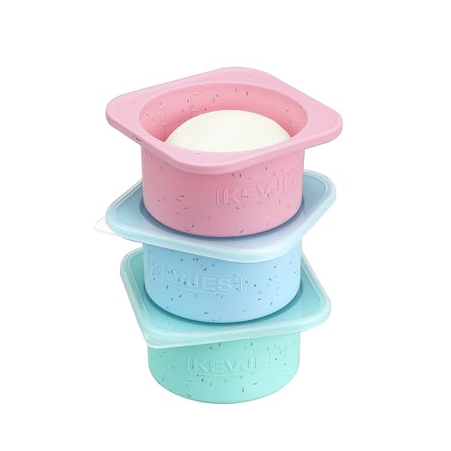 PLUS 1000ml Pizza Dough Proofing Containers for DIY family Artisan Pizza (3 Count)