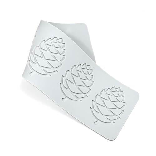 3D Hollow Out Lace Mold Silicone Pinecone Shape Fondant Molds Chocolate Mould For Cake Pastry Decor Baking Gumpaste Moulds Decoration Sugar Lace Veil Mat