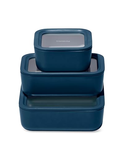 3 Piece Glass Food Storage Container Set (3 Count)