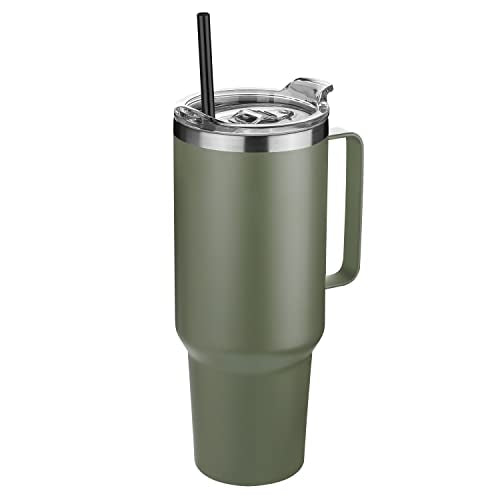 40 oz Stainless Steel Tumbler with Handle