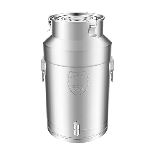 304 Stainless Steel Milk Bucket with Faucet
