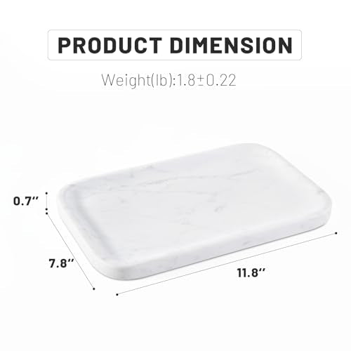 Statuario Marble Vanity Tray