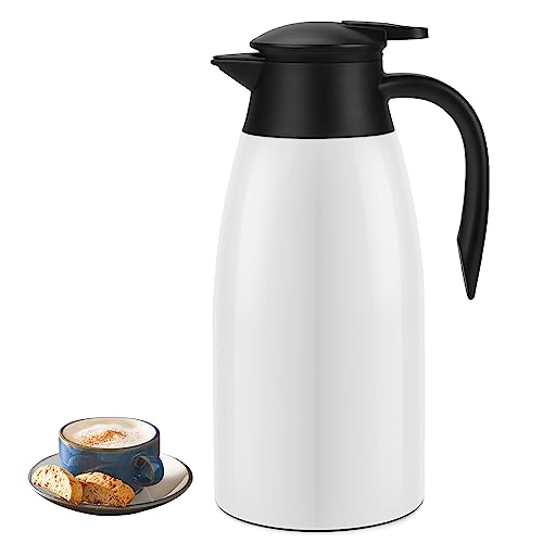 70oz Coffee Carafe Airpot Insulated Coffee Urn Stainless Steel Vacuum Thermal Pot Flask Dispenser for Coffee