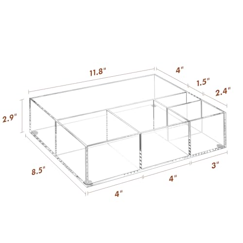 Acrylic Coffee Bar Station Organizer for Countertop
