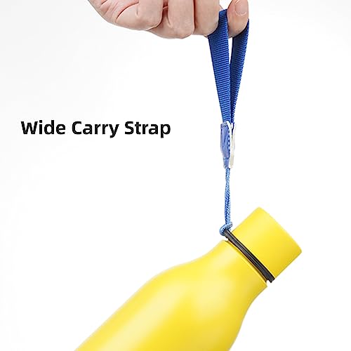 18 oz Insulated Stainless Steel Metal Water Bottle with Strap
