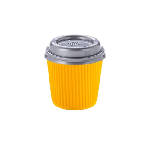 Ripple Wall Coffee Cups 500 Count 4 Ounce Insulated Yellow Paper Cups