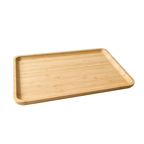 Bamboo Serving Tray Wooden Rectangle Dinner Food Bed Lab Tray Small