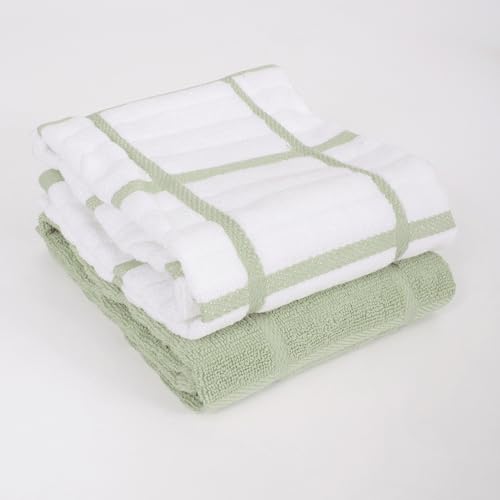 Solid & Coordinate Kitchen Towels (4 Count)