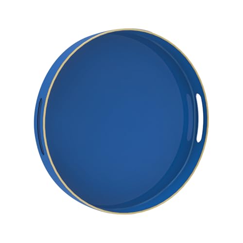 13" Blue Decorative Tray