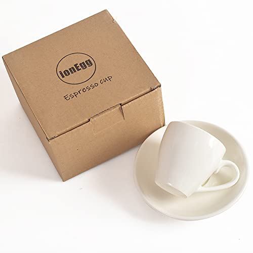 Porcelain Espresso Cup with Saucer