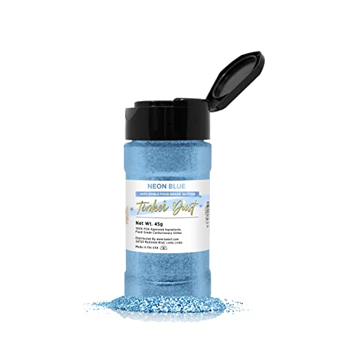 Neon Blue Edible Glitter