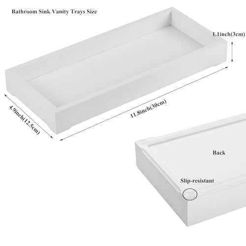 Wooden Rectangle Storage Tray with Soap Dish