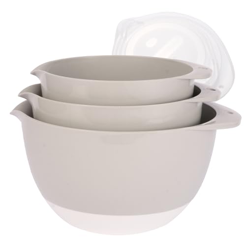 3 Small Plastic Mixing Bowls with Lids