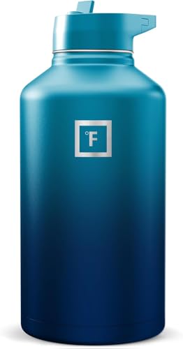 64 oz Wide Mouth Water Bottle with Straw