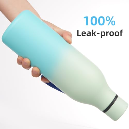 25 oz Insulated Stainless Steel Metal Water Bottle with Strap