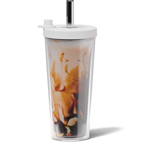 Reusable Boba Cup with Resealable Lid Plug