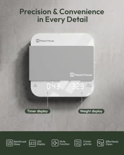 S2 Espresso Coffee Scale with Timer 0.1g Precision Shot Scale