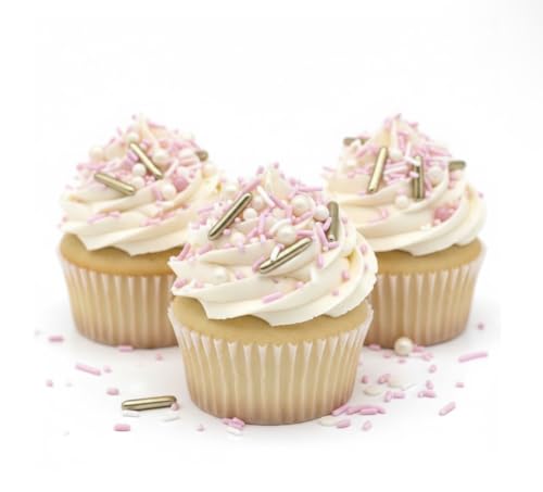 Sprinkles Edible Cake and Cupcake Sprinkles with Assorted Shapes and Sizes for Parties (4 Ounce)