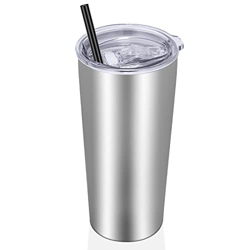 20oz Tumbler Bulk with Lid and Straw 1 Pack (12 Count)