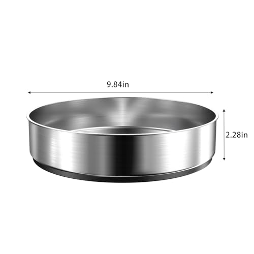 Pantry Cabinet Lazy Susan Stainless Steel Black Spice Rack Turntable