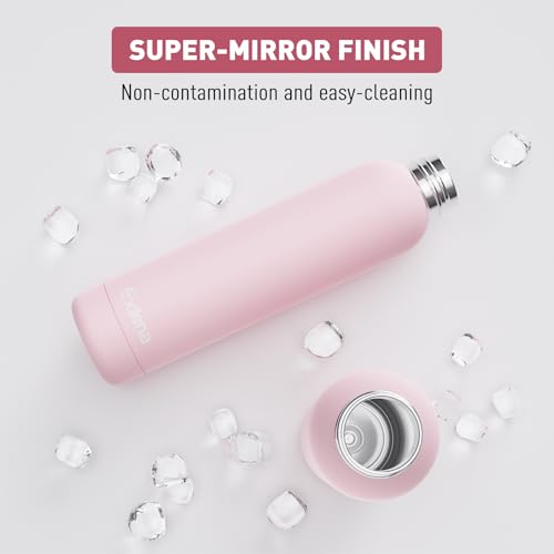 Slim Insulated Water Bottles for Travel 25oz with Clip