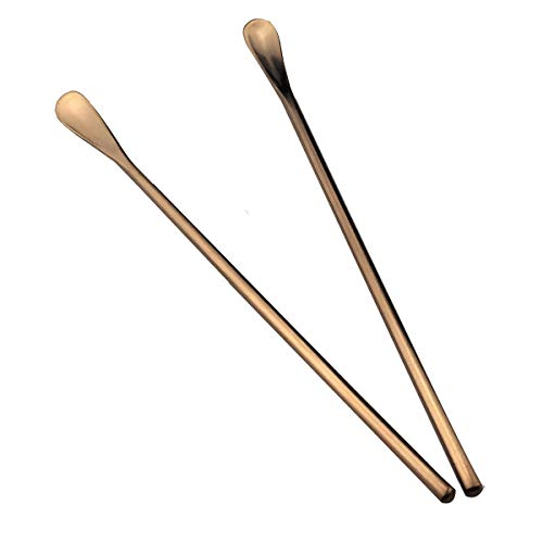 Matte Long Handle Spoon Cocktail Mixing Stirring Spoons Iced Tea Coffee Spoons with 8.6 inch Long Handle Brushed SUS304 Stainless Steel