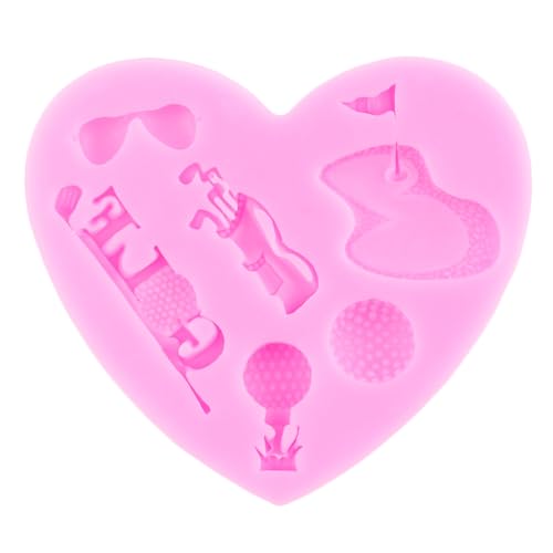 Golf Silicone Mold Golf Ball Fondant Mold Golf Club Mold Set Of 4 (4 Count)