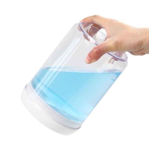 Flip Tite Storage Container with Lid 6" ROUND Airtight Ring Lock Top (2 Count)