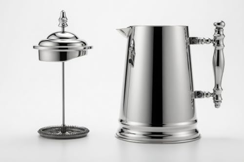 Vintage Style Stainless Steel French Coffee Press