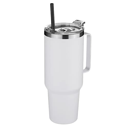 40 oz Stainless Steel Tumbler with Handle